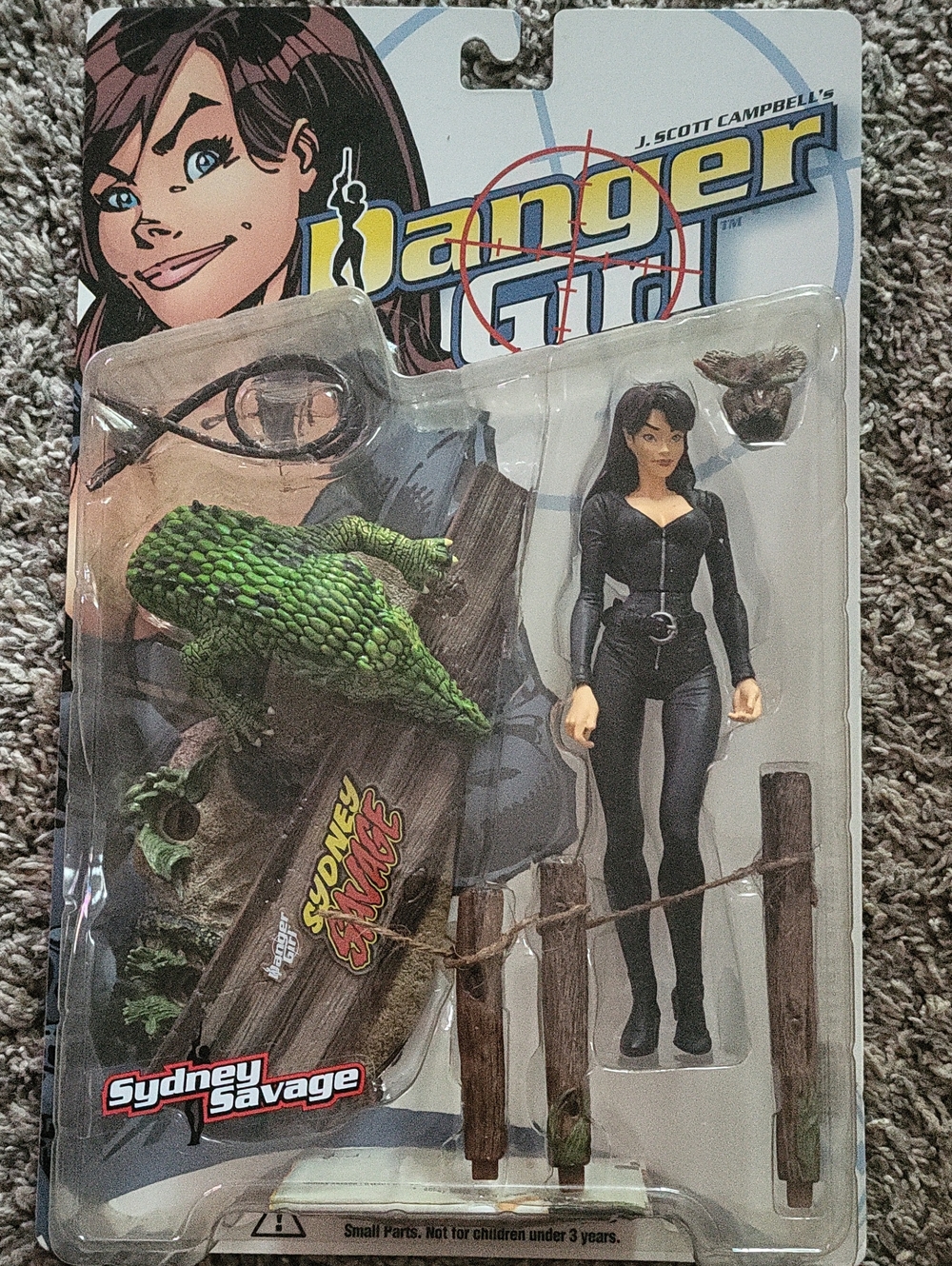 Sydney Savage Action Figure with Green Crocodile